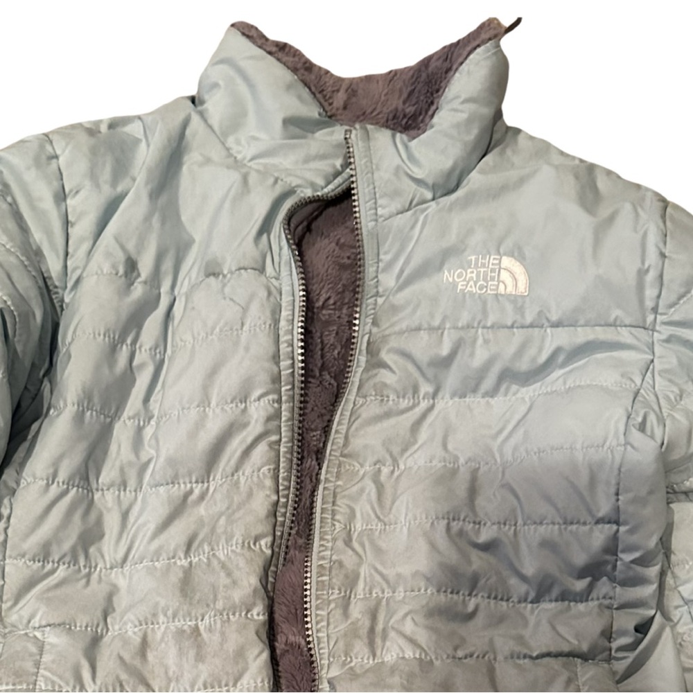North face Coat Size 10 girls reversible